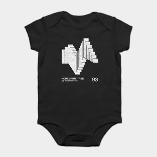 Up The Downstair / Minimalist Graphic Design Artwork Baby Bodysuit